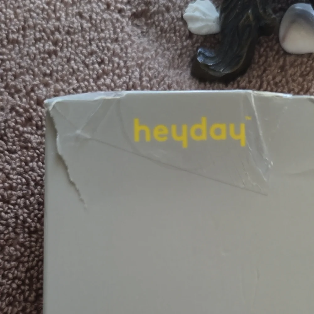 heyday Black Wireless Power Bank with Fold-Out Stand